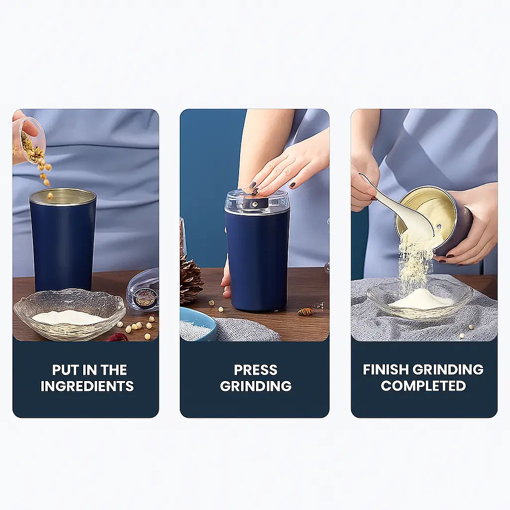 GrindMaster Pro: Electric Coffee & Spice Grinder