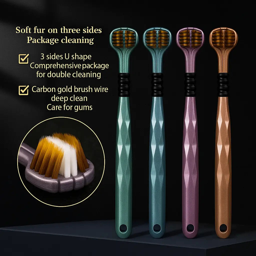 TriBrush:3-Sided Toothbrush