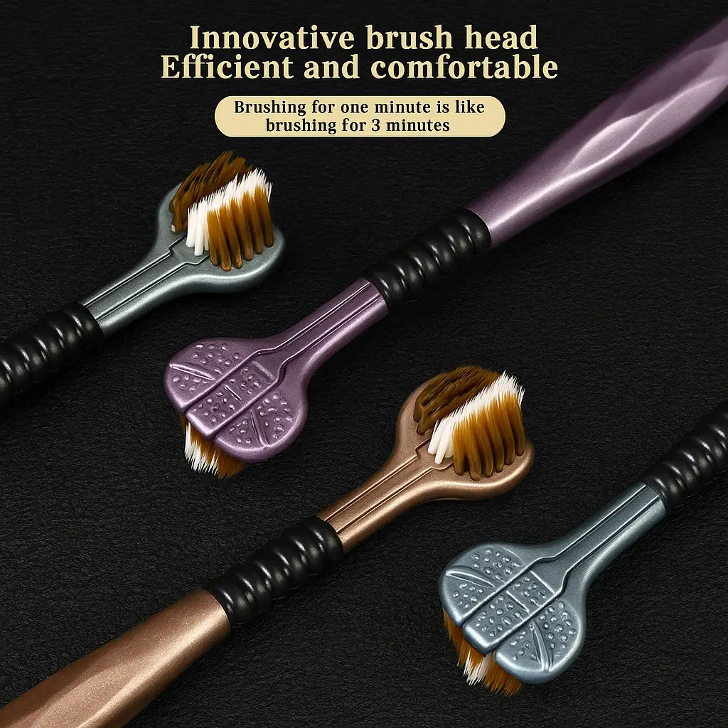 TriBrush:3-Sided Toothbrush